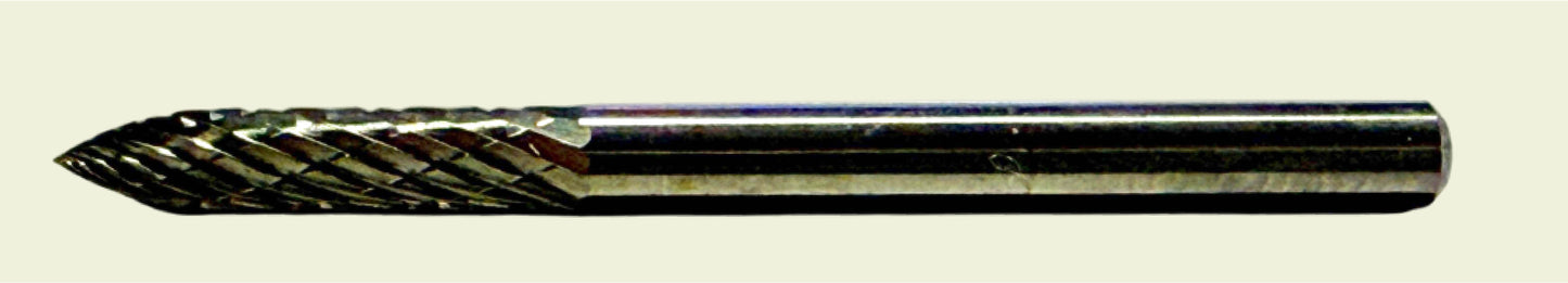 HM Fres Ø3x38mm, trefasong skarp, Ø3x12mm kutt (0505444)