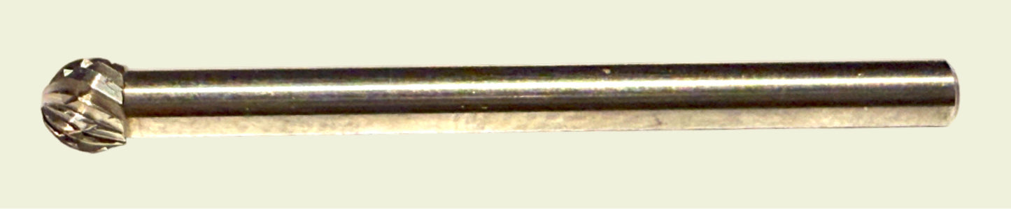 HM Fres Ø4x38mm, kuleformet, Ø4mm dobbelt kutt (0517443)