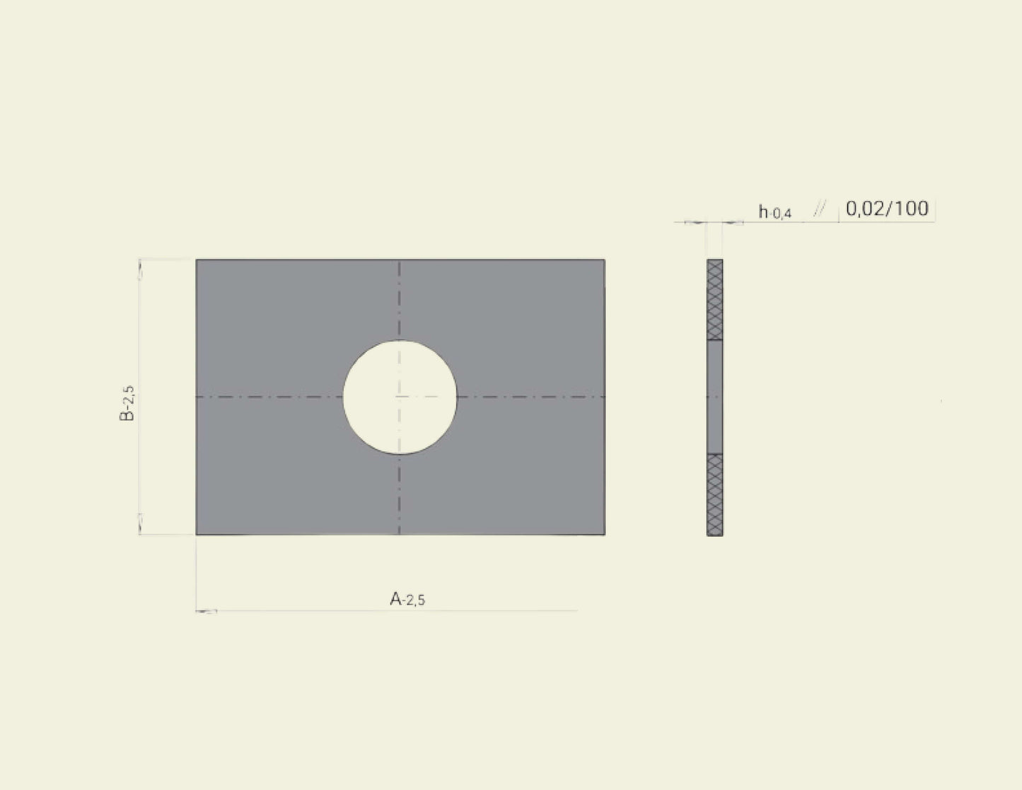 Isolasjonsplate, uten hull, 546 x 646 x 8mm (MS0101-546X646-8)