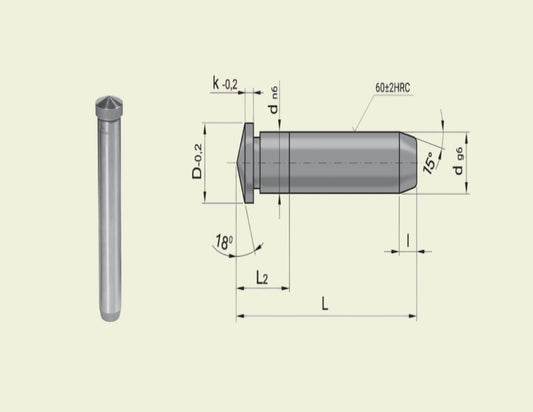 Skråpinner - SSK - 22300