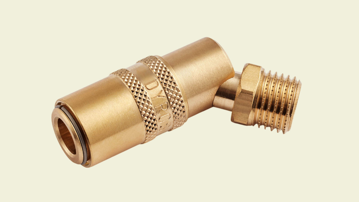 VKUR 614/45 Hunkobling 45 Gr. m. 1/4 gjenge og ventil