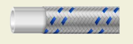 TFS10B 25m armert slange ø9,5 innv., Ø14 utv., 25 bar ,170C Blå. Prises pr meter.