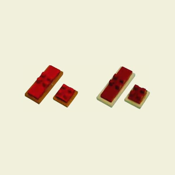 Bryne med plastsko 33x13x3mm, G320 (EDM-33-180)
