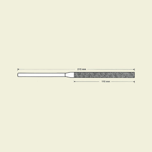 Diamant hånd fil. 12,2x4mm (DLG-3-D151)