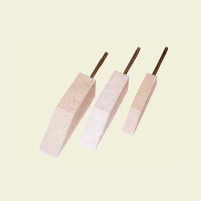 Filt pinne, 12x12x37mm, hard, 3,2mm aksel (FPS-1212/H)
