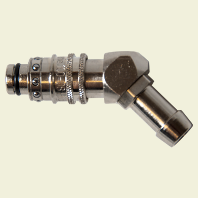 100.08 HGF 12-45 Hurtigkobling, han, m/12mm slangetilkobling. 45Gr
