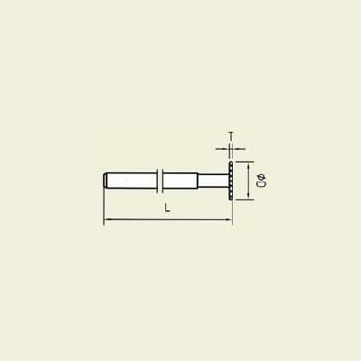 Diamant verktøy. skaft Ø 3.0 mm (D-1525-H3)