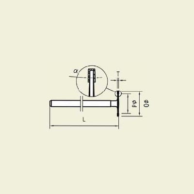 Diamant verktøy. skaft Ø 3.0 mm (D-1018-H3)