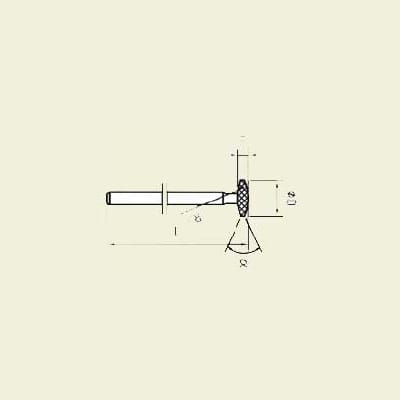 Diamant verktøy. skaft Ø 3.0 mm (D-1024-H3)