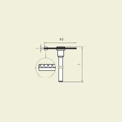 Diamant verktøy. skaft Ø 3.0 mm (D-1231-H3)