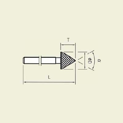 Diamant verktøy. skaft Ø 3.0 mm (D-5562-H3)