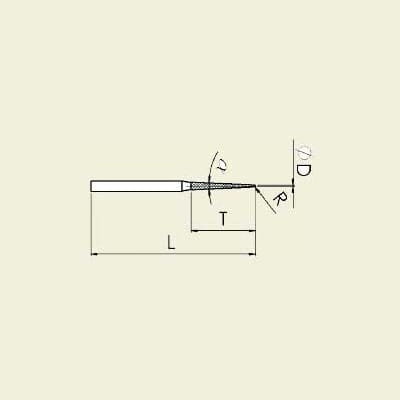 Diamant verktøy. grad D151. skaft Ø 3.0 mm (S-067)