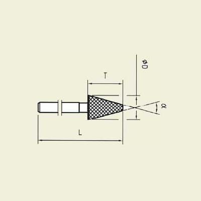 Diamant verktøy. skaft Ø 3.0 mm (D-0521L-H3-D64)