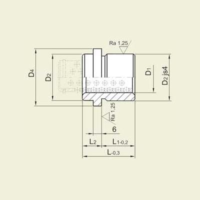 Foring for Kulemantel 32 X 42 mm (FC-32042)