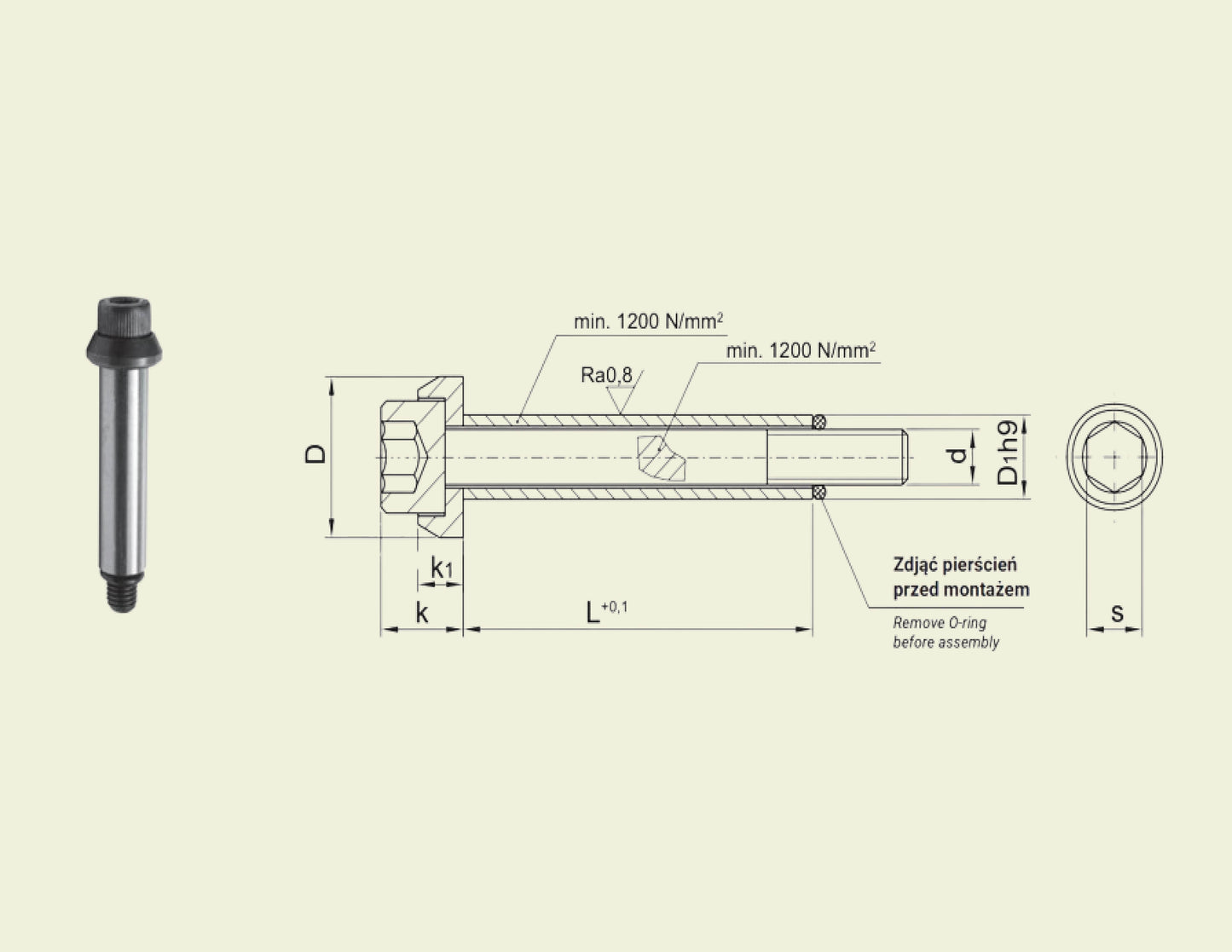 PST - styrehylse for skruer (passbolt)