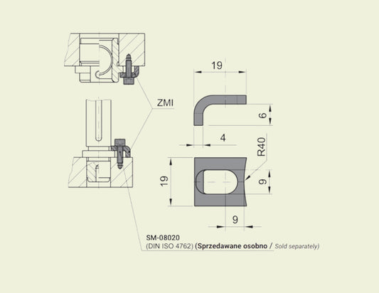 ZMI Klemjern for søyler og foringer