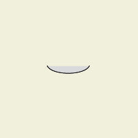 Maskin fil med en glatt side, halvmåne, R = 1,5, 50mm lengde (DLA-R1,5-D151)