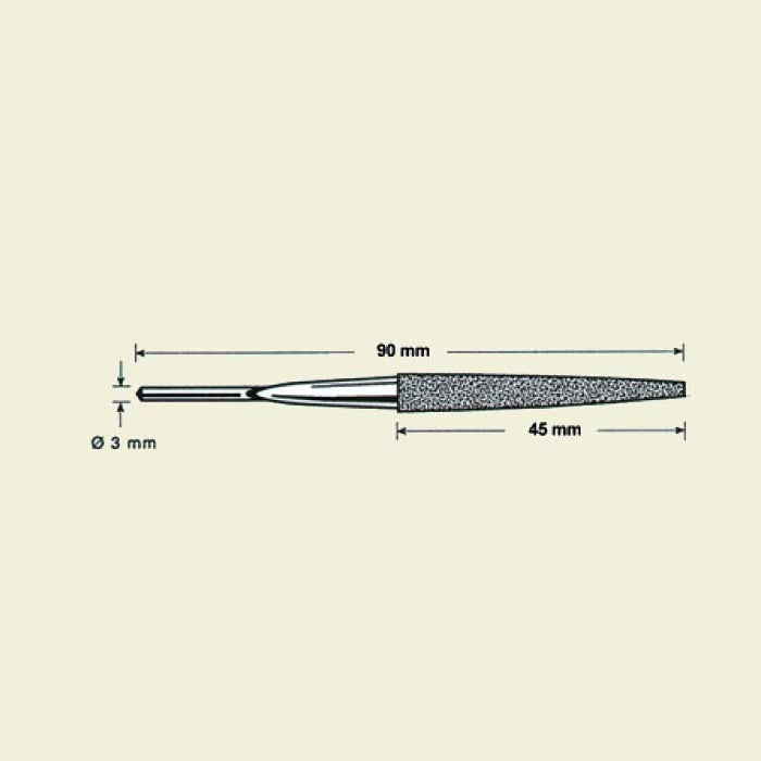 Diamant maskin fil, rund, Ø3mm (DBE-2-D46)