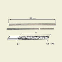 Konisk diamant hånd fil. 4x2 mm, 170mm lengde  (DLS-1-D30)