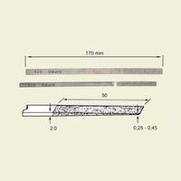 Konisk diamant hånd fil. 4x3 mm, 170mm lengde (DLS-2-D76)