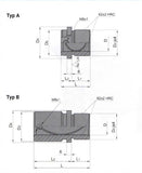 Foring, bronse linning 50mm x 127mm (FB-50127)