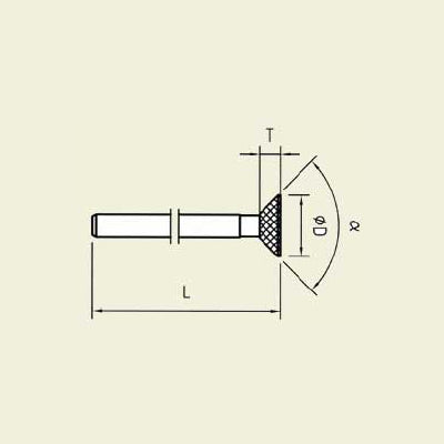 Diamant verktøy, skaft Ø 3,0 mm (D-0224-H3)