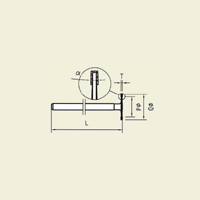 Diamant verktøy, skaft Ø 3,0 mm (D-1018-H3)