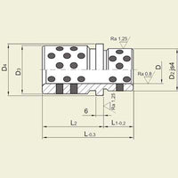 Foring, bronse-grafitt 40mm x 82mm (FG-40082)