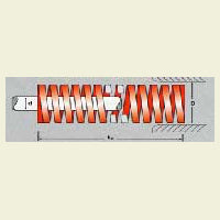 Rød verktøyfjær 40x127mm (MR40 - 127)